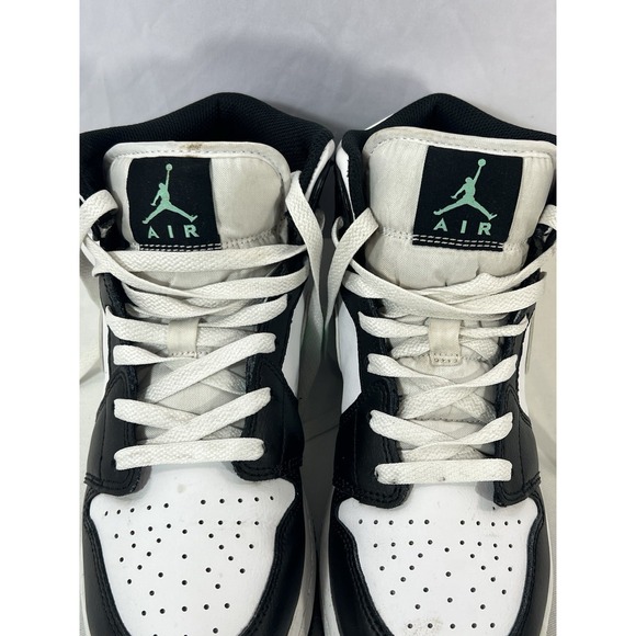 Nike Air Jordan 1 Mid White Green Glow Black DQ8423-103 Size‎ 6 main image 4